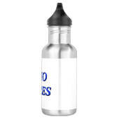Sociaal sarcastisch ideaal nerdy design waterfles  (Rechts)