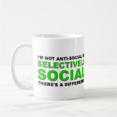 Sociaal Selectief Grappige Mok (Links)