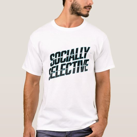 Sociaal selectief - Introvert Vibes Apparel T-shirt (Voorkant)