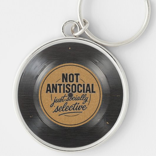 Sociaal Selectief - Vinyl Plaatje Sleutelhanger (Voorkant)