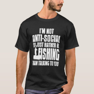 Sociaal Selectieve Hengelaarshumor Prefereert Viss T-shirt
