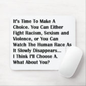 sociaal signaal " jointhefight " mousepad muismat (Met muis)