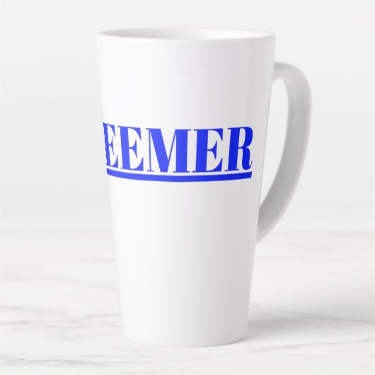 Sociaal spiritueel 0ptimistic schattig ontwerp latte mok (Rechterhoek)