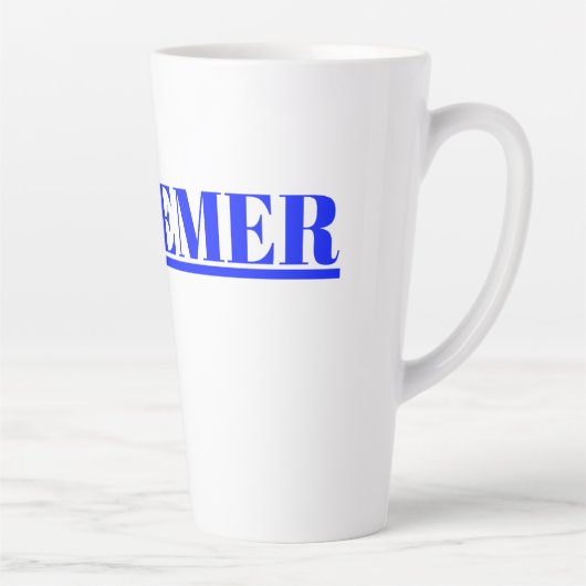 Sociaal spiritueel 0ptimistic schattig ontwerp latte mok (Rechts)