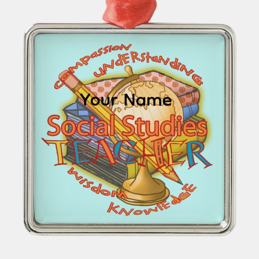 Sociaal studie leraar ornament (Voorkant)