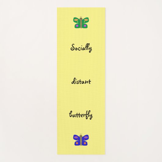 Sociaal verre Yoga mat vlinder (Voorkant)
