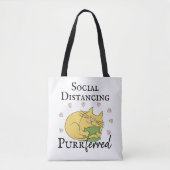 Sociaal vervormende purrFerred CAT Tote Bag (Voorkant)