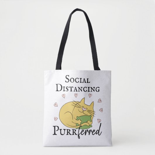 Sociaal vervormende purrFerred CAT Tote Bag (Voorkant)