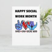 Sociaal werk Bedankt voor je kaarten (Staand voorkant)