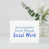 Sociaal werk briefkaart (Staand voorkant)