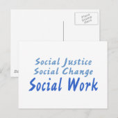 Sociaal werk briefkaart (Voorkant / Achterkant)