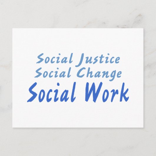 Sociaal werk briefkaart (Voorkant)