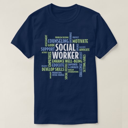 Sociaal werk Gift for Social Worker T-shirt (Design voorkant)