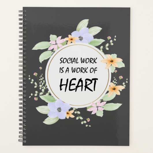 Sociaal werk is een werk van hartplanner planner (Voorkant)