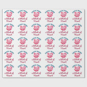 Sociaal werk is een werk van sociaal werkers in he cadeaupapier (Vlak)