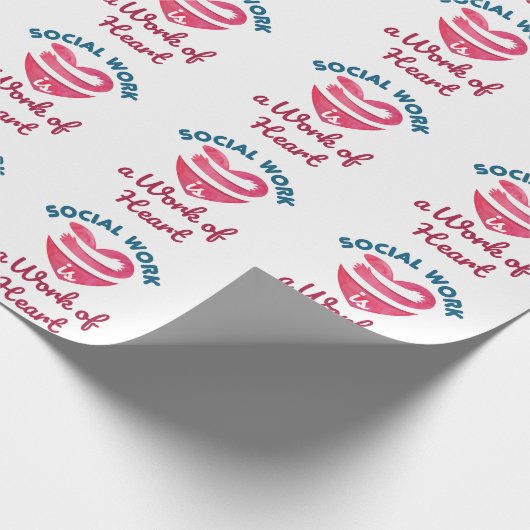 Sociaal werk is een werk van sociaal werkers in he cadeaupapier (Hoek)