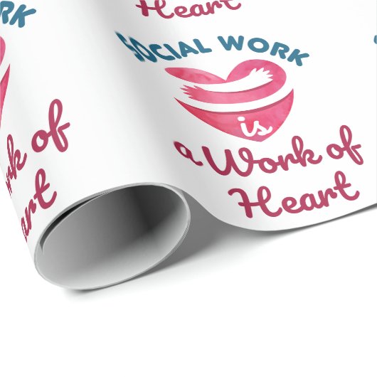 Sociaal werk is een werk van sociaal werkers in he cadeaupapier (Rol Hoek)