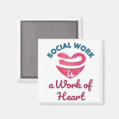 Sociaal werk is een werk van sociaal werkers in he magneet (Voorkant / Achterkant)