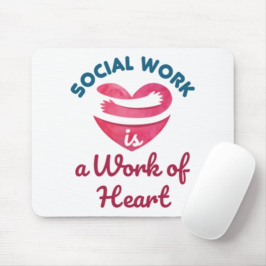 Sociaal werk is een werk van sociaal werkers in he muismat (Met muis)