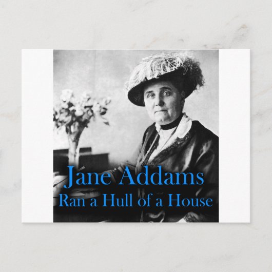 Sociaal werk: Jane Addams Ran a Hull of a House Briefkaart (Voorkant)