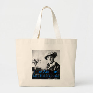 Sociaal werk: Jane Addams Ran a Hull of a House Grote Tote Bag