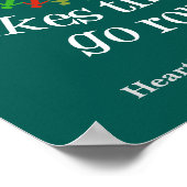 Sociaal werk maakt de wereld draaiende poster (Hoek)