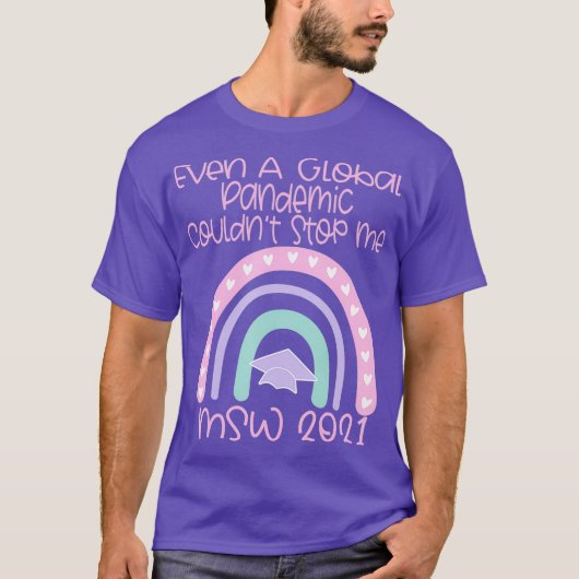 Sociaal werk MSW Afstuderen 2021 Masters Worker T-shirt (Voorkant)