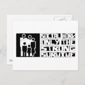 Sociaal werk overleven briefkaart (Voorkant / Achterkant)