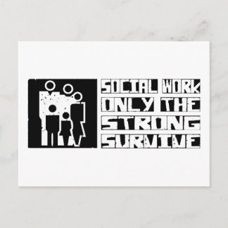 Sociaal werk overleven briefkaart