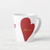 Sociaal werk Sterke Alma Mater geïnspireerd Latte Mok (Rechterhoek)