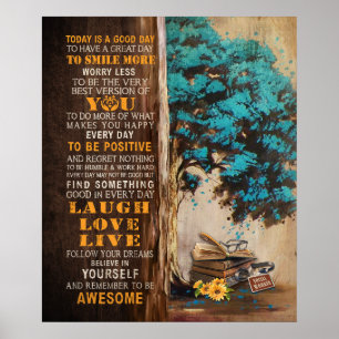 Sociaal werk vandaag is een goede dag Motivatie Poster