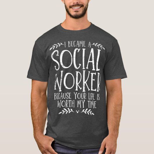 Sociaal werk voor werknemers t-shirt (Voorkant)