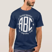 Sociaal werker ABC Love Empathy Trust T-shirt (Voorkant)
