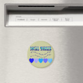 Sociaal werker BLUE HEARTS Magneet (Insitu (Vaatwasser))
