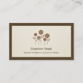 Sociaal werker - Elegant boomsymbool Visitekaartje (Achterkant)