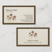 Sociaal werker - Elegant boomsymbool Visitekaartje (Voorkant / Achterkant)