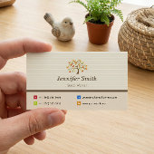 Sociaal werker - Elegant boomsymbool Visitekaartje