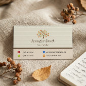 Sociaal werker - Elegant boomsymbool Visitekaartje