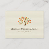 Sociaal werker - Elegant boomsymbool Visitekaartje (Achterkant)