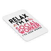 Sociaal werker Grappig Gag Gift Masters Worker LCS Magneet (Rechterzijde)