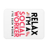Sociaal werker Grappig Gag Gift Masters Worker LCS Magneet (Horizontaal)