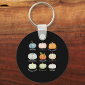 Sociaal werker Halloween Herfst pompoen Thanksgivi Sleutelhanger (Voorkant)