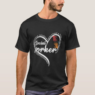 Sociaal werker Hij Toekomstige Sociale Werknemer W T-shirt