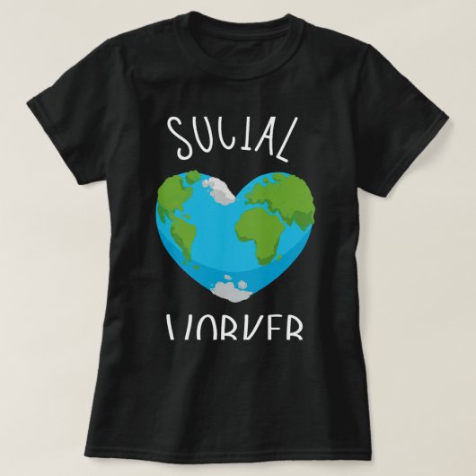 Sociaal werker MSW Masters Sociaal Werknemer Schoo T-shirt (Design voorkant)