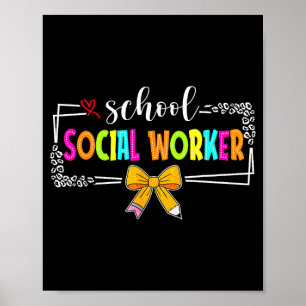 Sociaal Werker Op School Zomer Vrouwen Grappige La Poster