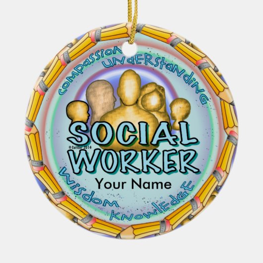 Sociaal werker ornament (Voorkant)