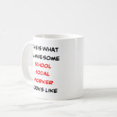 Sociaal werker school, geweldige koffiemok (Voorkant links)
