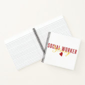 Sociaal werker Sterk rood goud Notitieboek (Binnen)