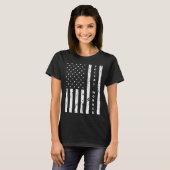 Sociaal werker  US Flag Trots Sociaal werker T-shirt (Voorkant volledig)