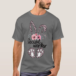 Sociaal werkers uit de bosbouw Pasen Bunny Social  T-shirt